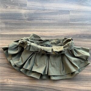 PrettyLittleThing Khaki Mini Skirt